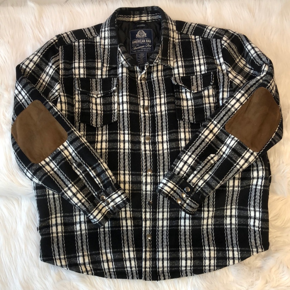 American Rag Men’s Plaid Shirt Jacket
